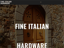 Tablet Screenshot of fineitalianhardware.com
